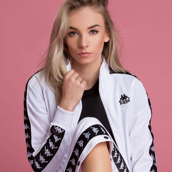 Anniston KAPPA Banda 90's Track Jacket - Slim Fit - XS - White - Picture 2 of 12